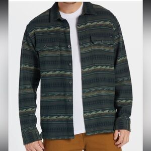 Offshore Jacquard Flannel Long Sleeve Shirt size L